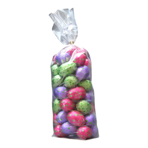 Paaseitjes 500 gr (wit,puur&melk+pralinévulling)