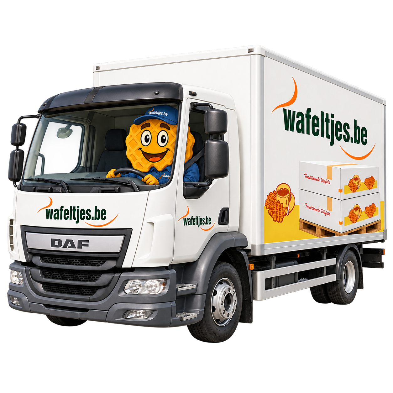 Mascotte bij afhaling of levering