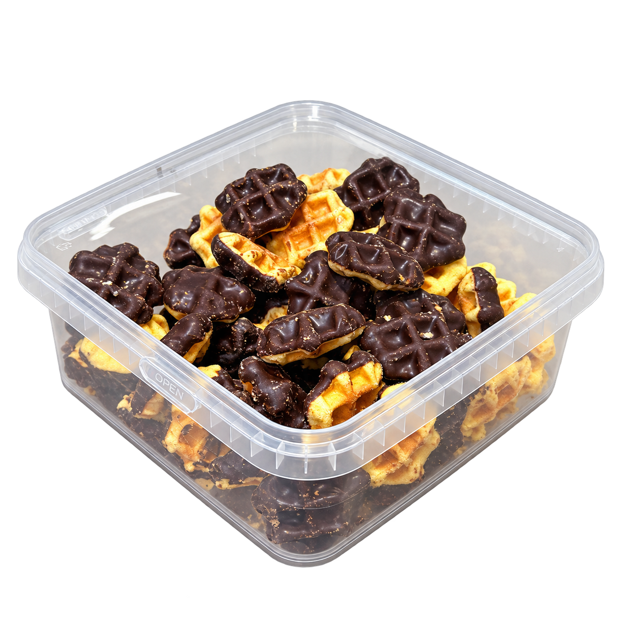 Mini boterwafeltjes chocolade 500 gr